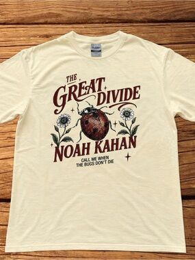 Gildan Cream Noah Kahan "The Great Divide" Graphic Tee